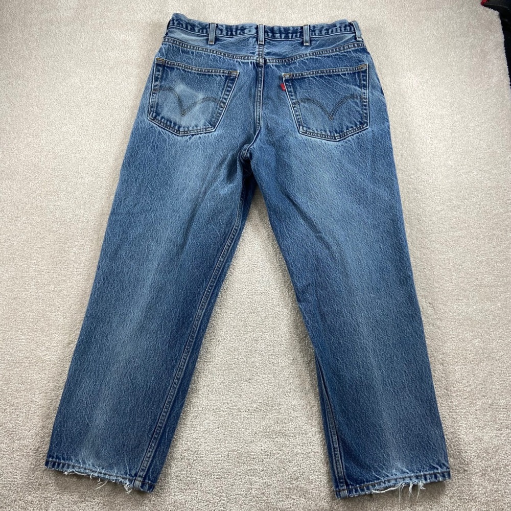 Levis 550 Jeans Mens 38x29 Blue Relaxed Fit Tapered Leg Denim